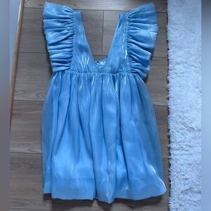Blue shimmery dress